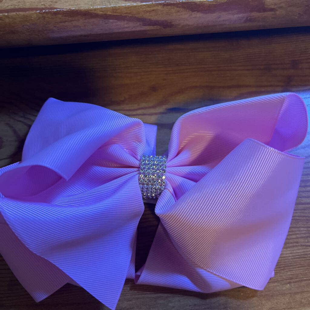 BOW-PINK RHINESTONE
