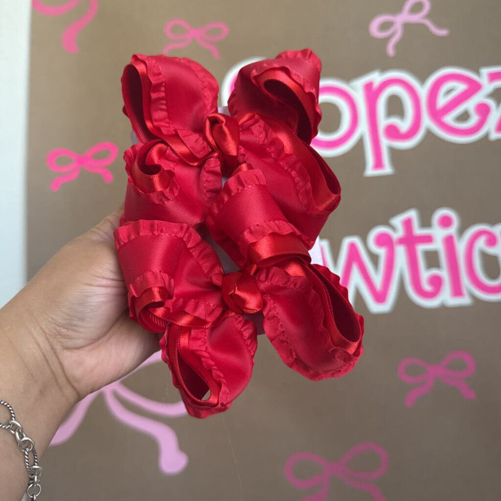 Red Ruffle Piggies