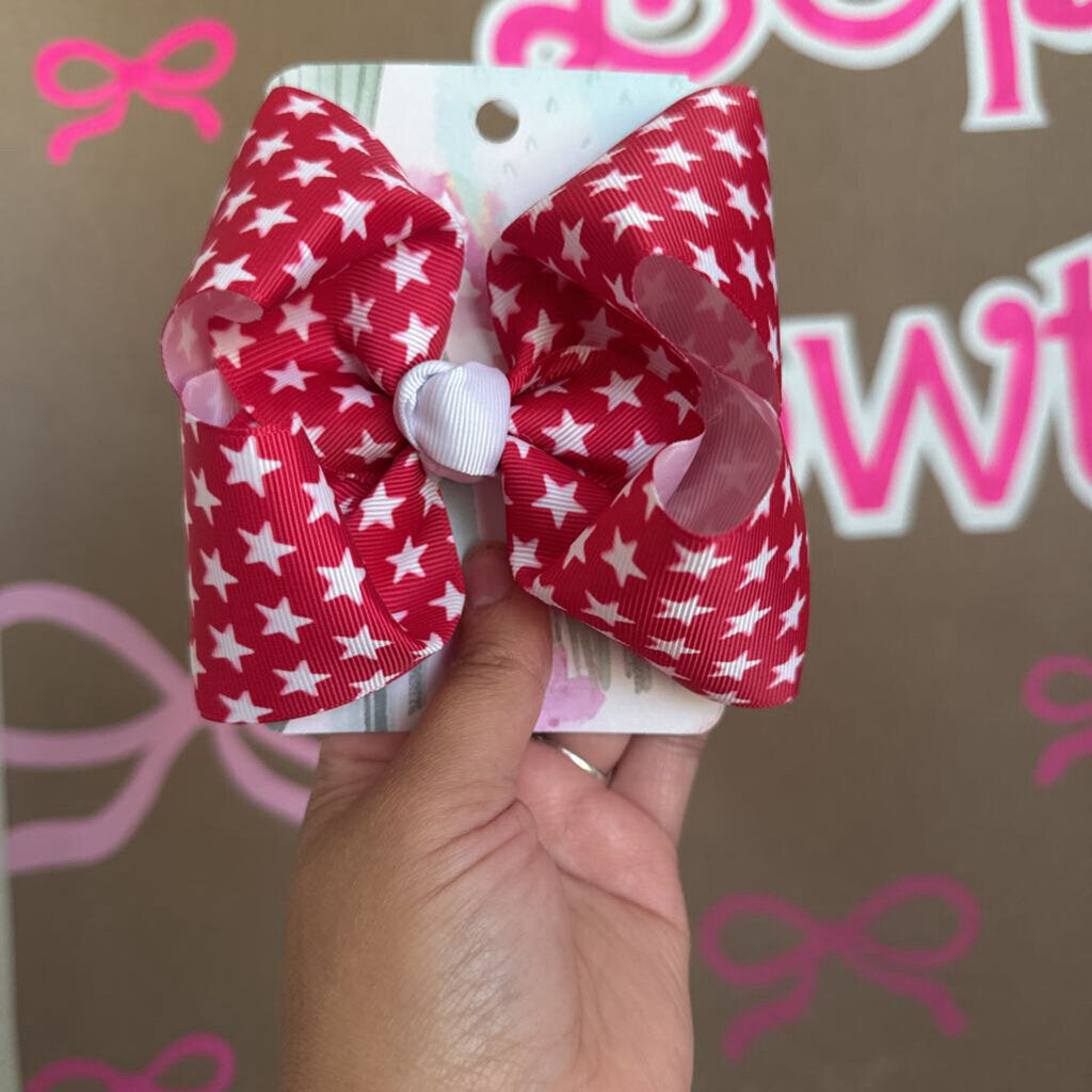 Red with white stars