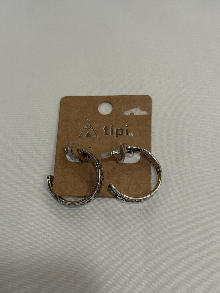 Engraved Hoop Earrings
