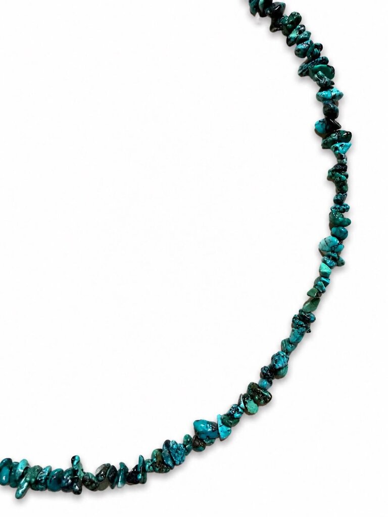 Necklace- Genuine turquoise with fish