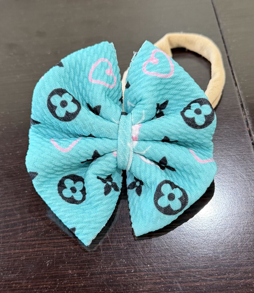 Pink n turquoise longhorn newborn nylon