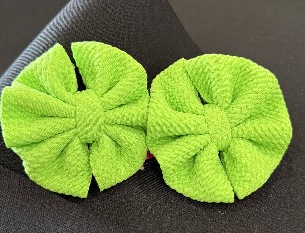 Lime green piggies