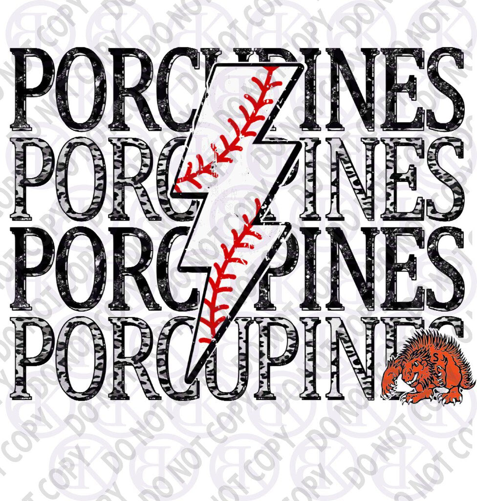 SP1057 - PORCUPINE REPEAT Sports - TRANSFER ONLY