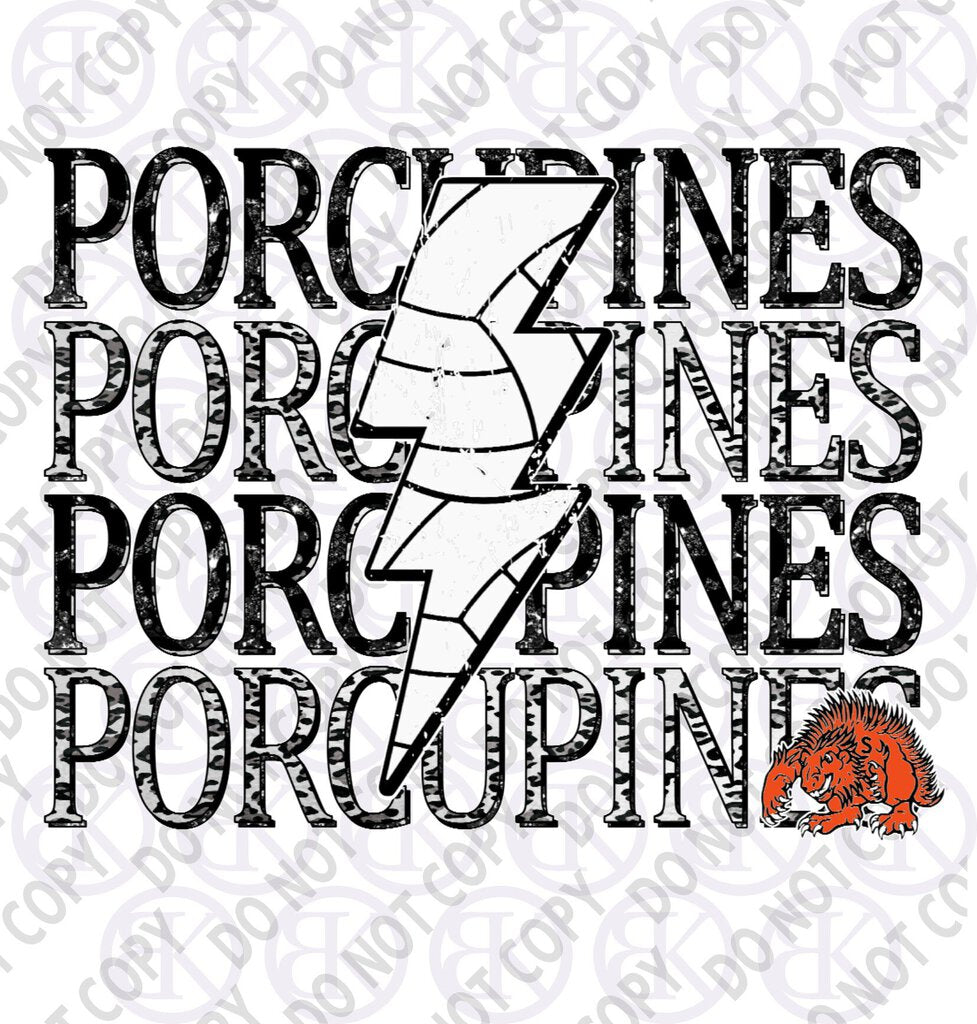 SP1057 - PORCUPINE REPEAT Sports - TRANSFER ONLY