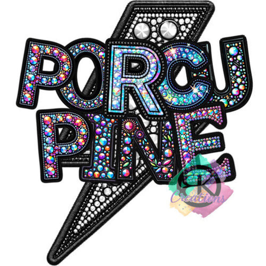 SP1144 - FAUX RHINESTONE - LIGHTENING PORCUPINES