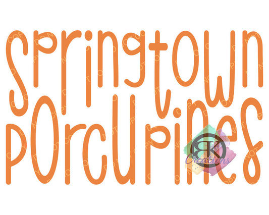 SP1157 - DOODLE SPRINGTOWN PORCUPINES