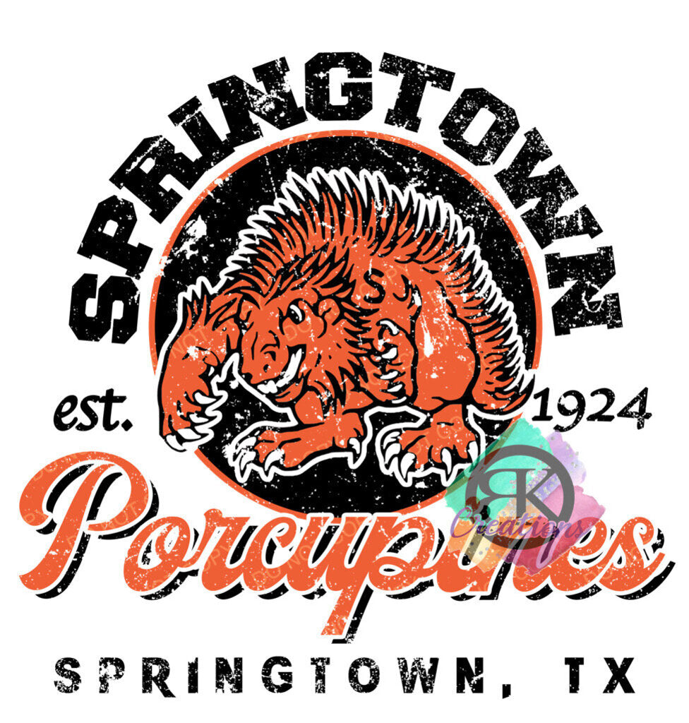 SP1114 - ESTABLISHED SPRINGTOWN PORCUPINES