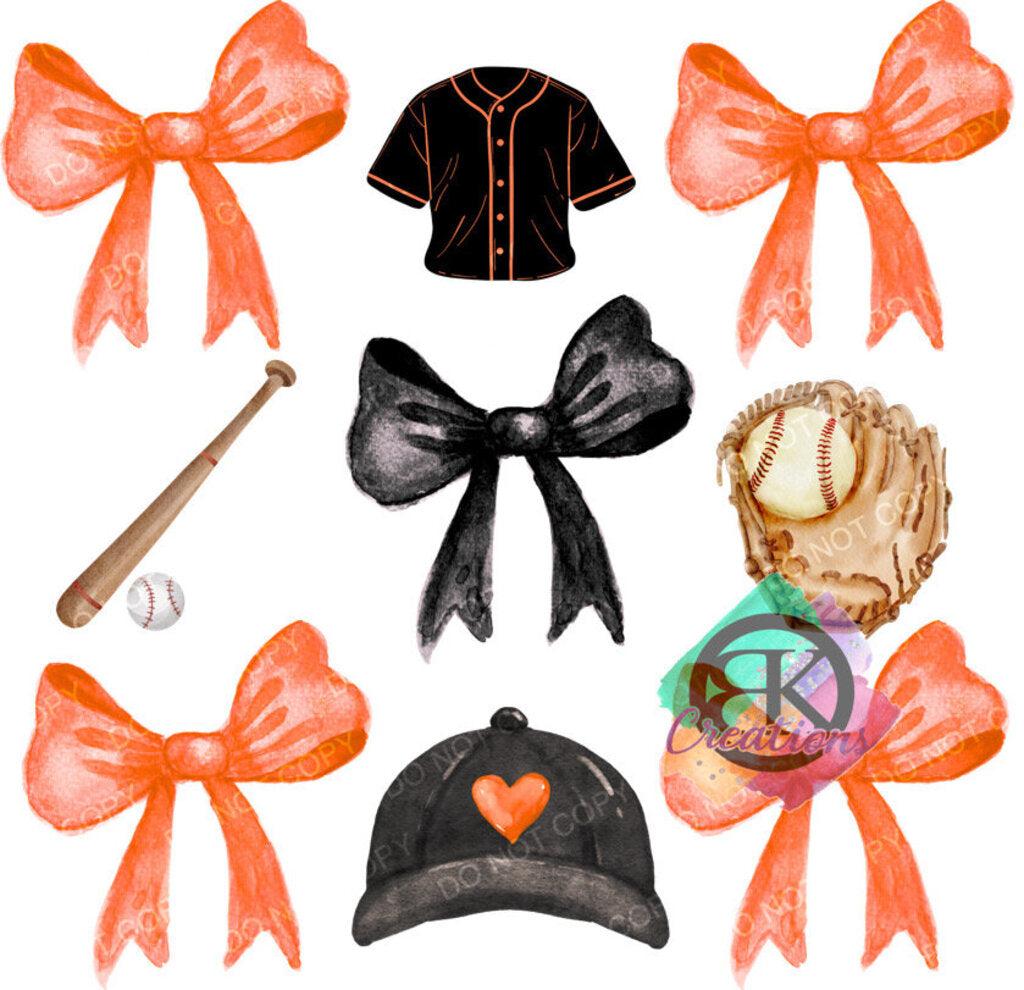 SP1167 - BASEBALL AND BOWS