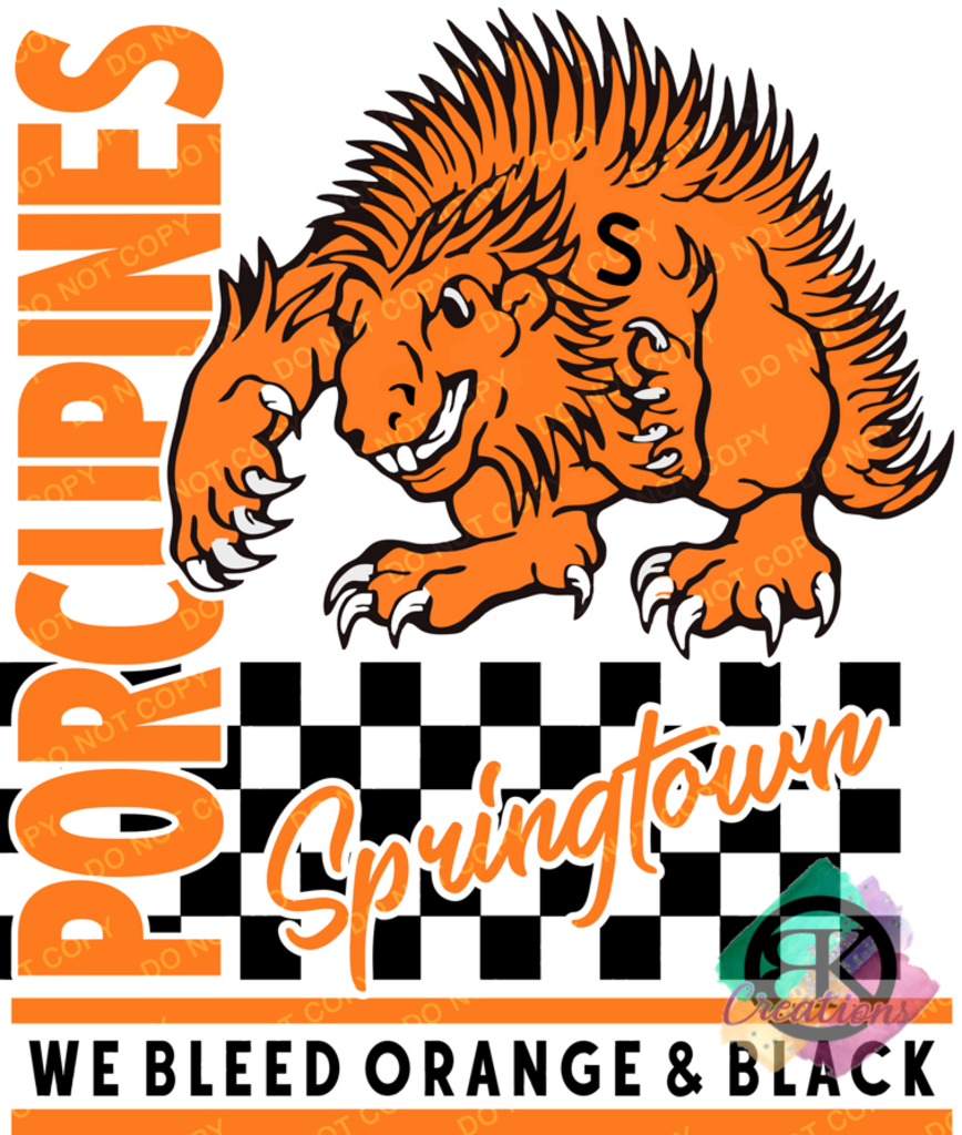 SP1135 - Porcupine - We Bleed Orange and Black - 1
