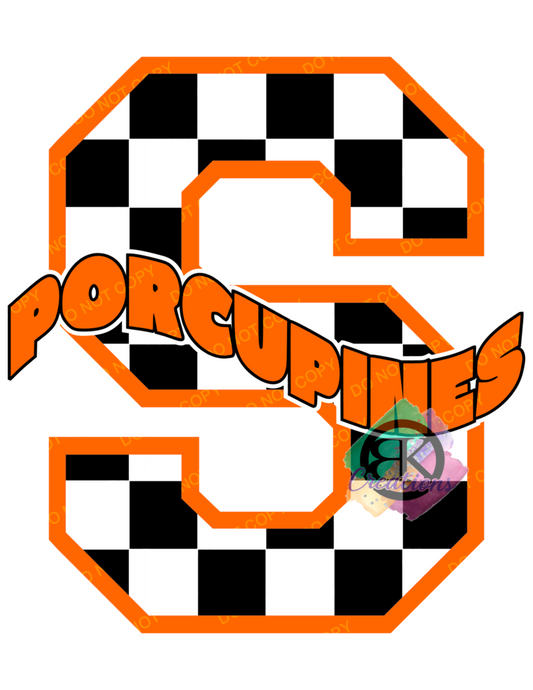 SP1031C - CHECKERED S WAVY POCUPINE