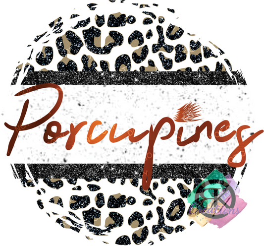 SP1025 - Leopard Distressed Circle Porcupines