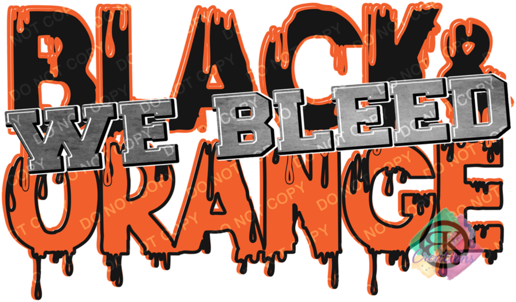 SP1165 - We Bleed Black and Orange