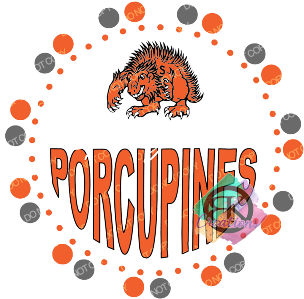 SP1055 - Dot Circle Springtown Porcupine
