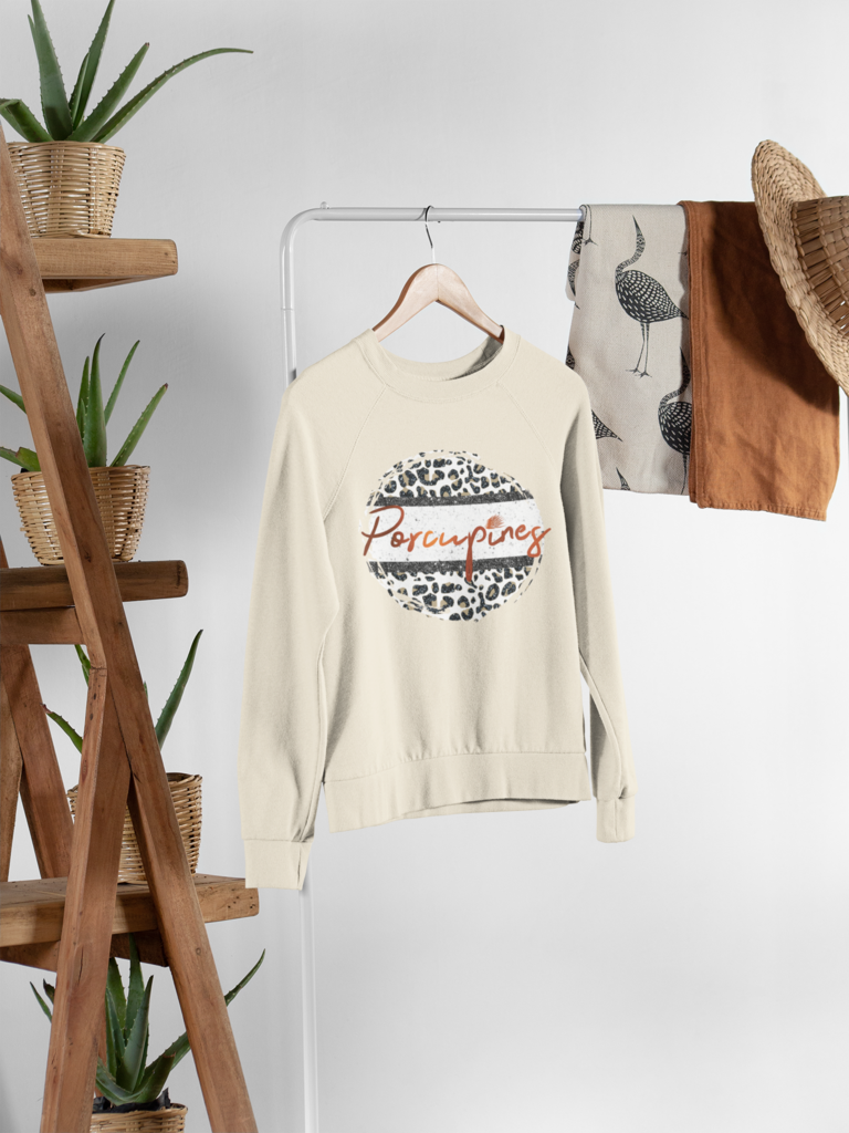 SP1025 - Leopard Distressed Circle Porcupines