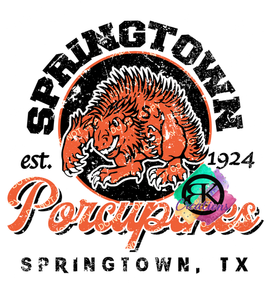 SP1114 - ESTABLISHED SPRINGTOWN PORCUPINES