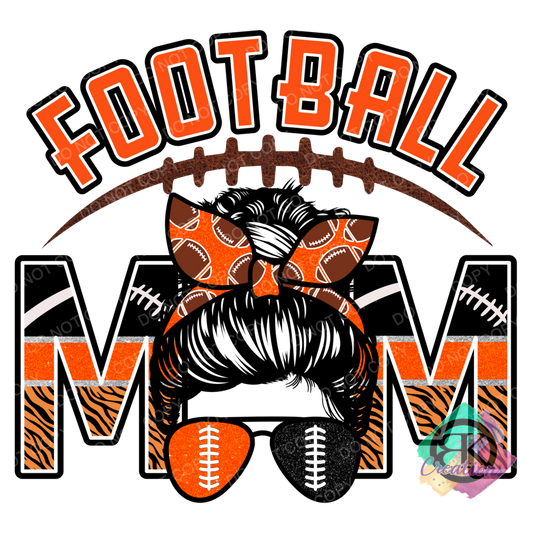 SP1137 - FOOTBALL MOM ORANGE/BLACK