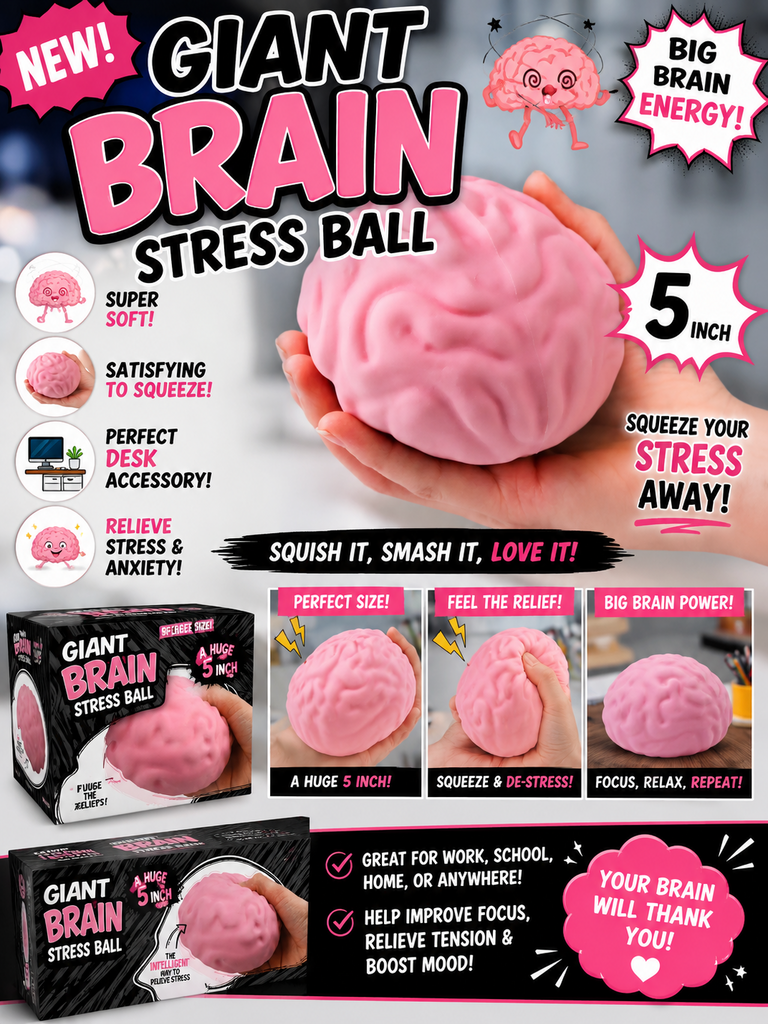 Squish - Giant Brain Stress Reliever
