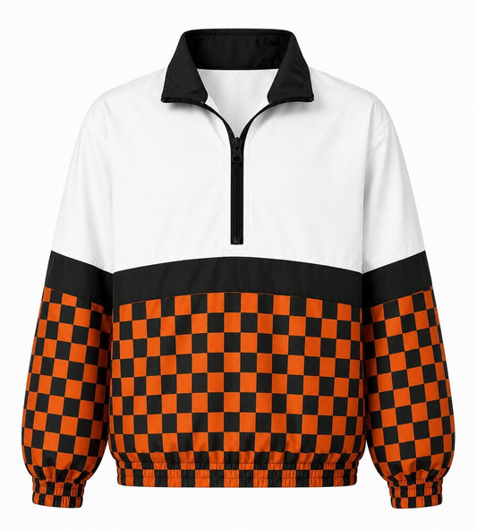PRE-ORDER - Windbreaker Orange Checker