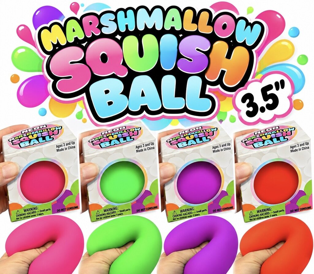 3.5” Doughy Neon Ball