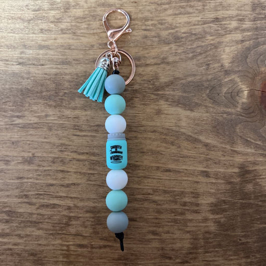 Teal Mason Jar Keychain