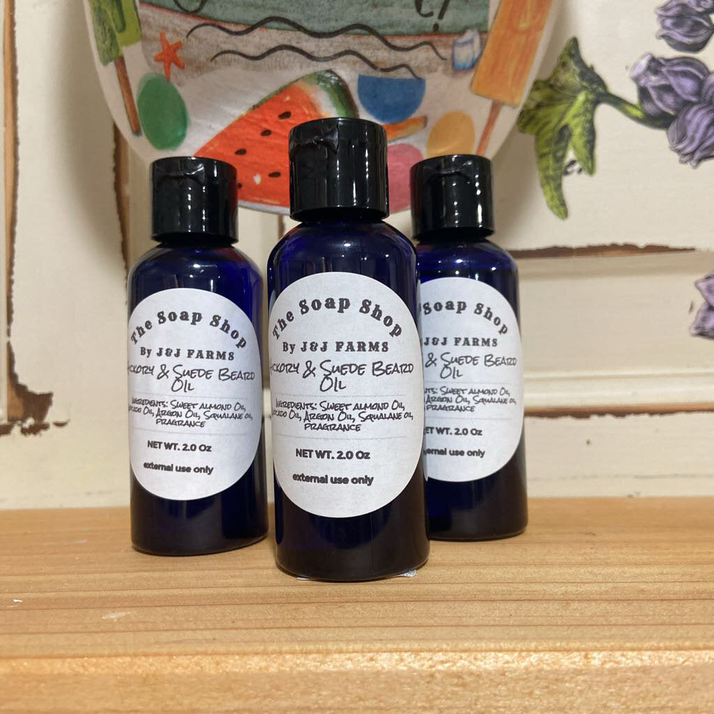 5. Beard Oil - Hickory & Suede