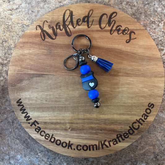 Bar Keychains Police