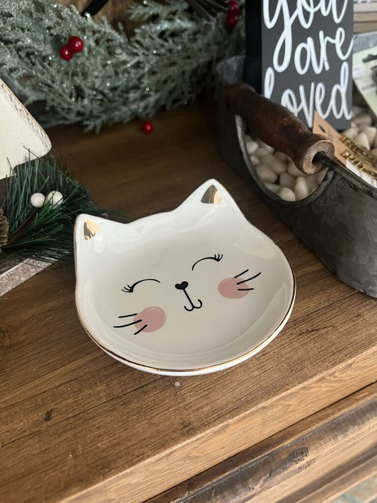 Cat Jewelry Dish