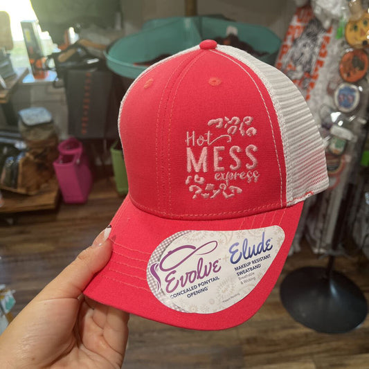 MRK - Evolve Hidden Ponytail hat - Hot Mess