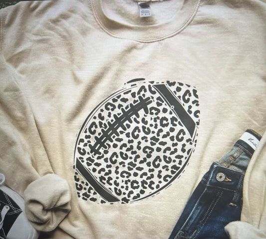 Leopard Football Sweatshirt