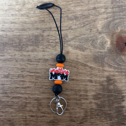 Springtown Car Charm Wrestling Mom Black, Orange