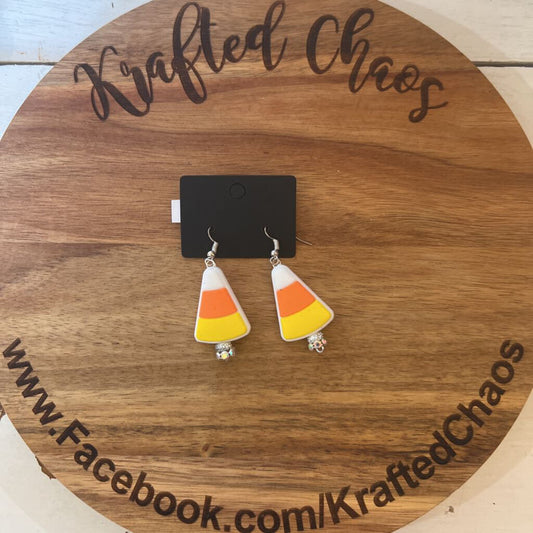 Candy Corn Earrings