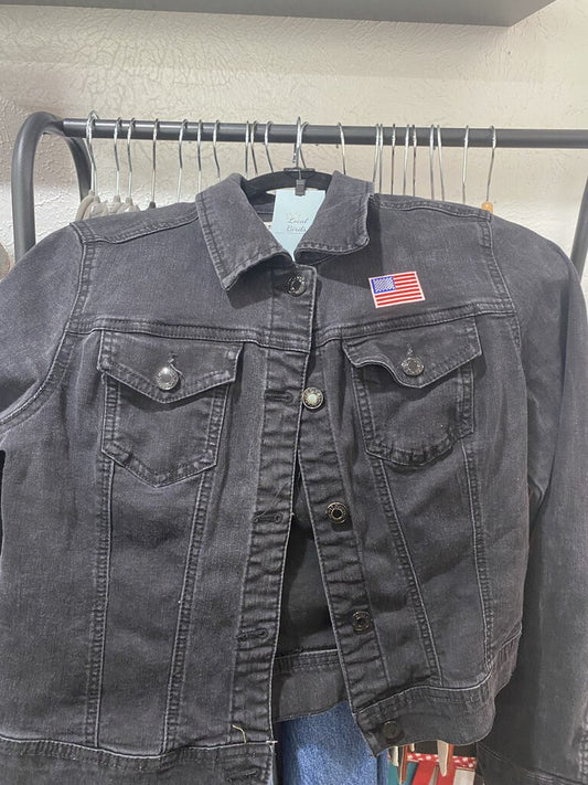 Jean Jacket Black w/ Dolly Parton