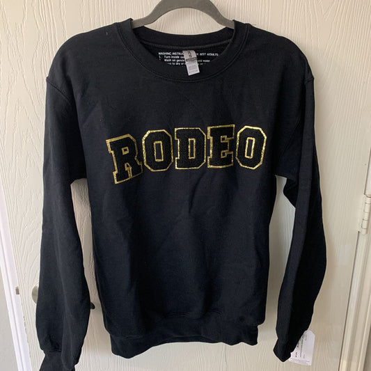 RODEO - chenille letters on Sweatshirt