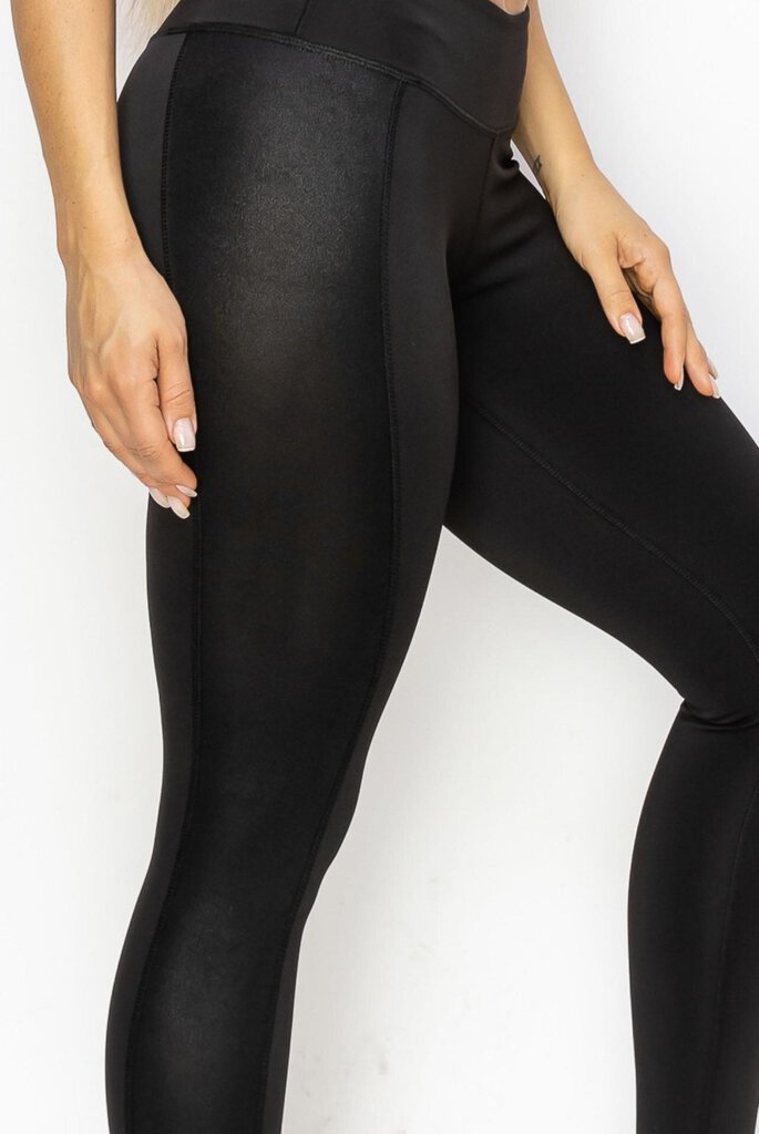 Faux Leather Leggins