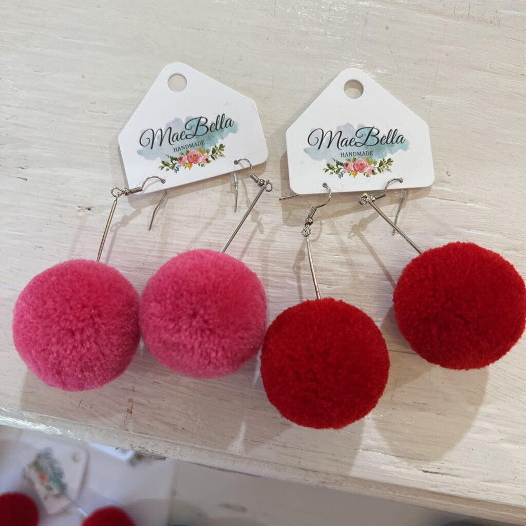 MRK - Pom Pom Earrings