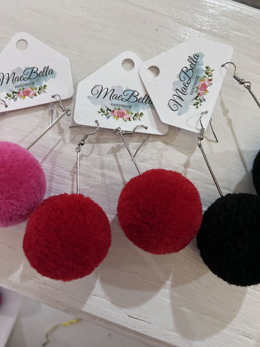 MRK - Pom Pom Earrings