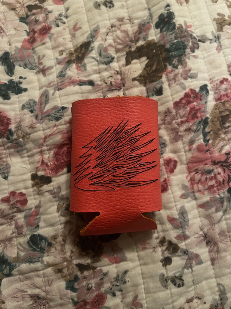 Leather Porcupine Koozie