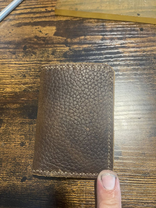 Cowhide Leather Business Card Wallet