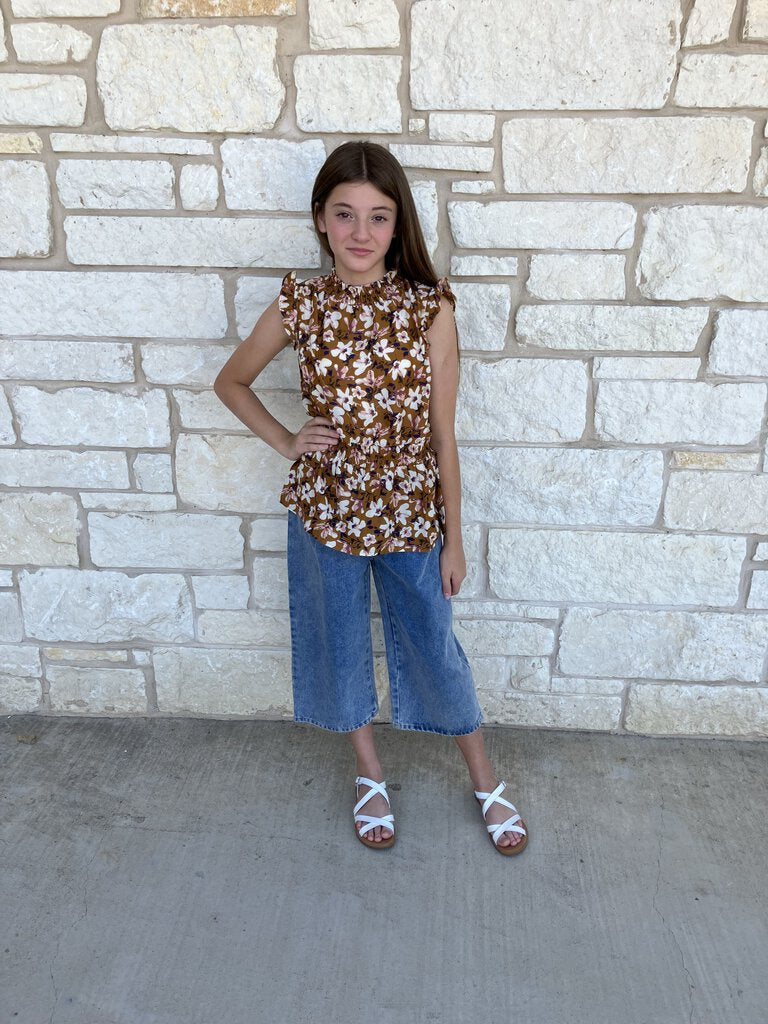 Girls' Floral Top