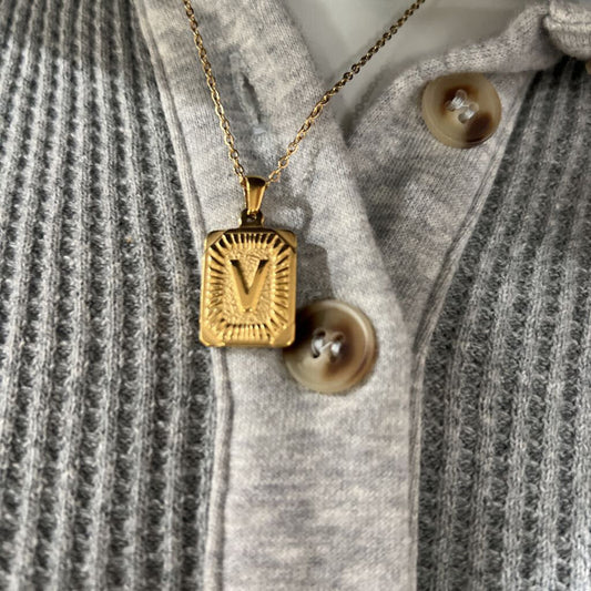 Initial Pendant Necklace