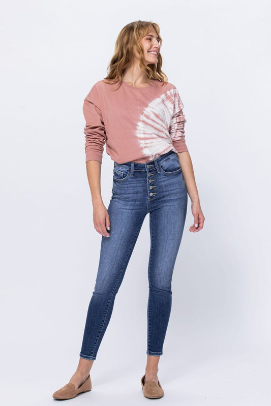 Judy Blue - High Rise Button Fly Skinny