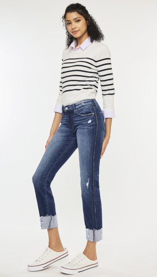 KanCan Mid Rise Skinny w/Cuff