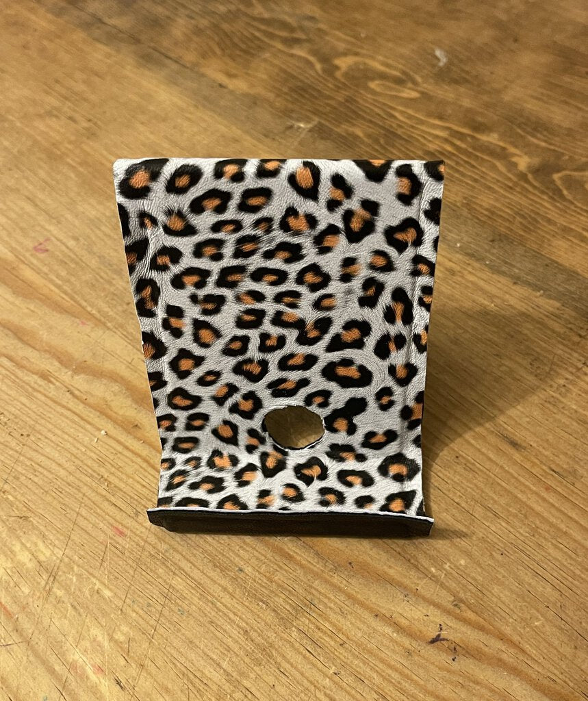 Leather Phone Stand Leopard