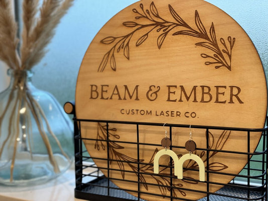 Pastel Mint U Shaped Earrings