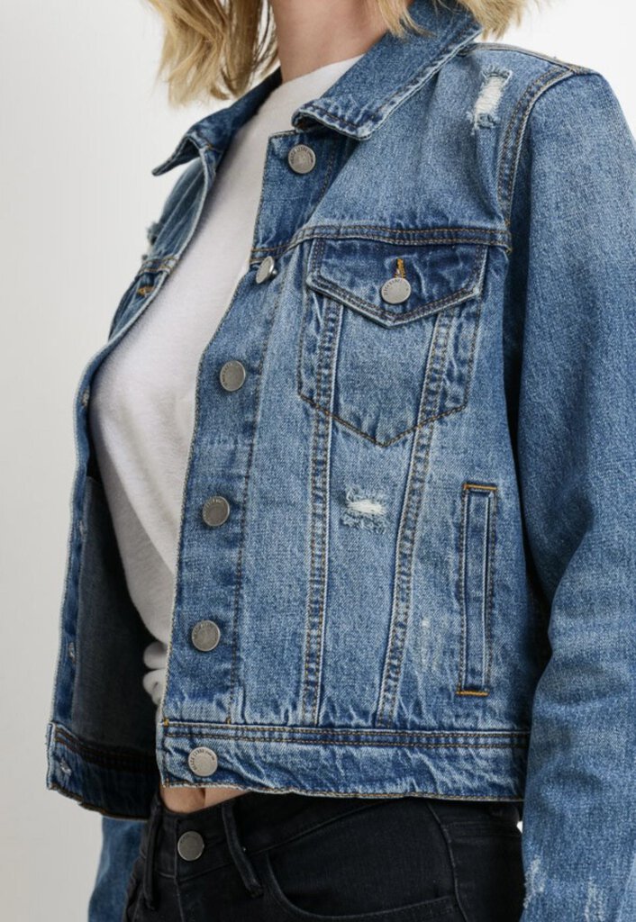 Distressed Denim Jacket