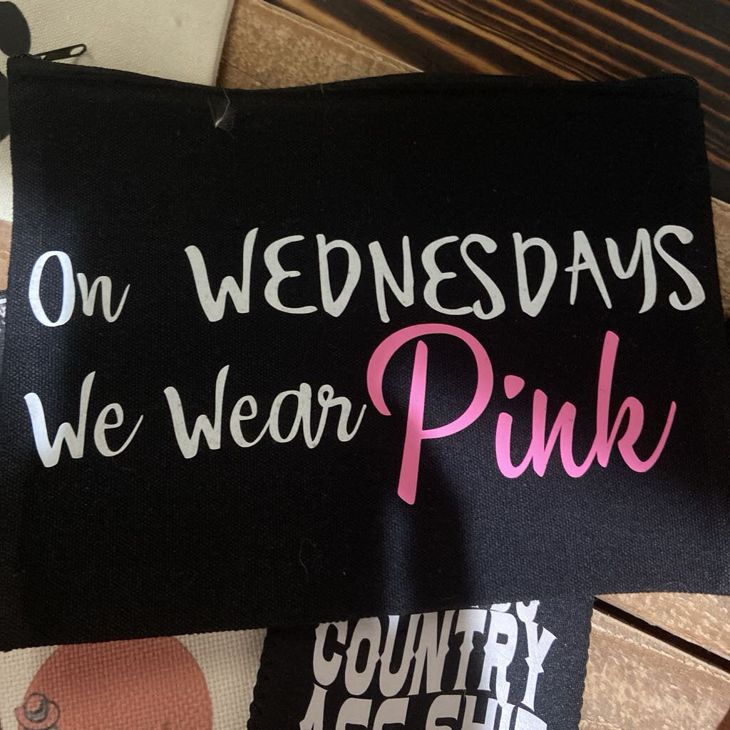 On Wednesdays We Wear Pink Makeup Bag