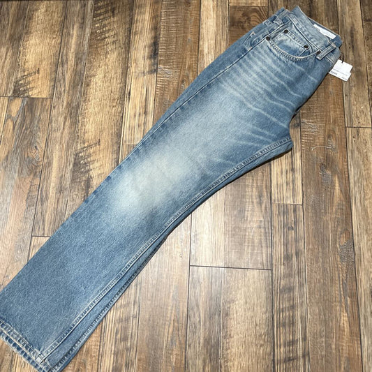 Stone Washed Straight Fit Jeans