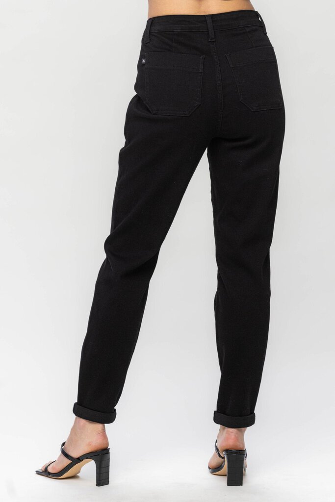 JUDY BLUE - HW Double Roll Cuff Jogger