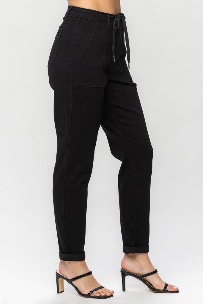 JUDY BLUE - HW Double Roll Cuff Jogger